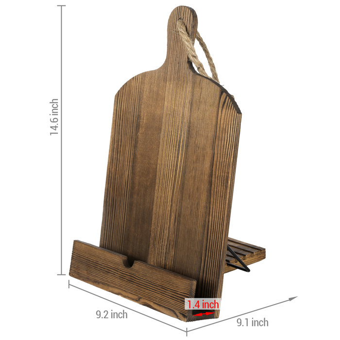 Millwood Pines Doagh Rustic Solid Wood Magazine Holder Wayfair